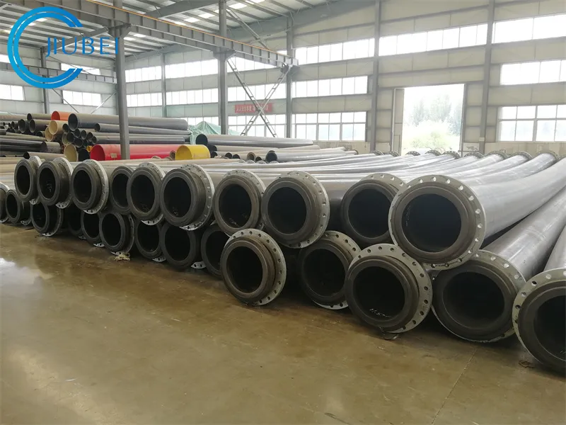 11.8m Length Flanged High Wear Resistant UHMWPE Pipeline Applied for Sand/Slurry/Mine Discharging