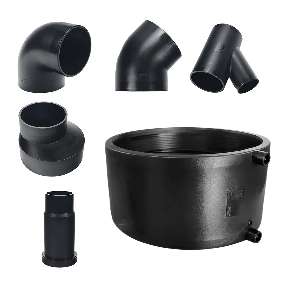 Same Layer Siphon Electrofusion Coupling HDPE Pipe Fittings for Wastewater Drain System