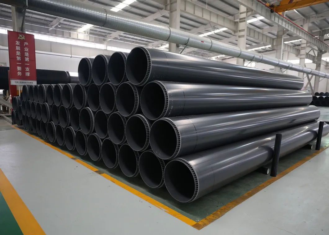 PVC Double Wall Corrugated Pipe for Stormwater Drainage and Sewer Systems