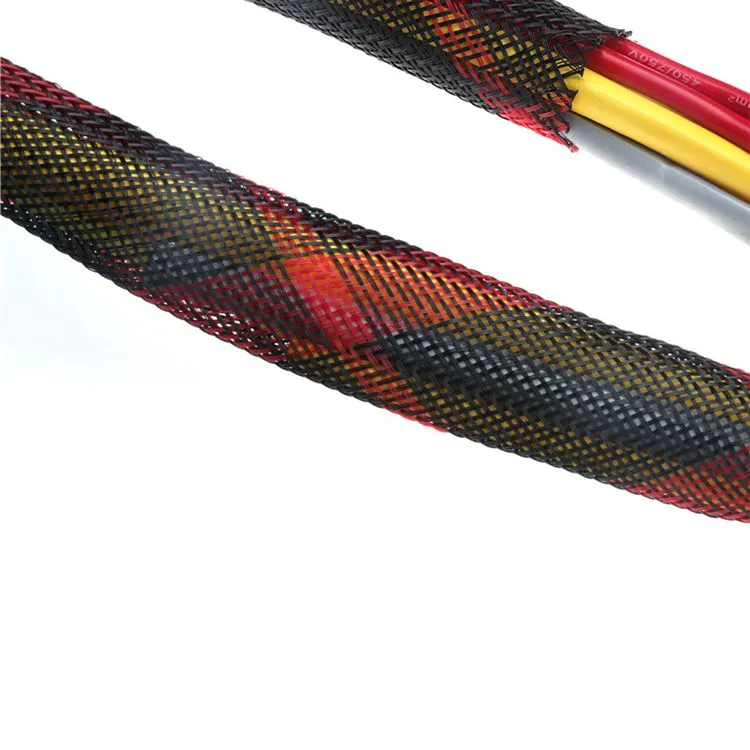 6mm Multicolor Expandable Braided Cable Sleeving for Electrical Wire Management