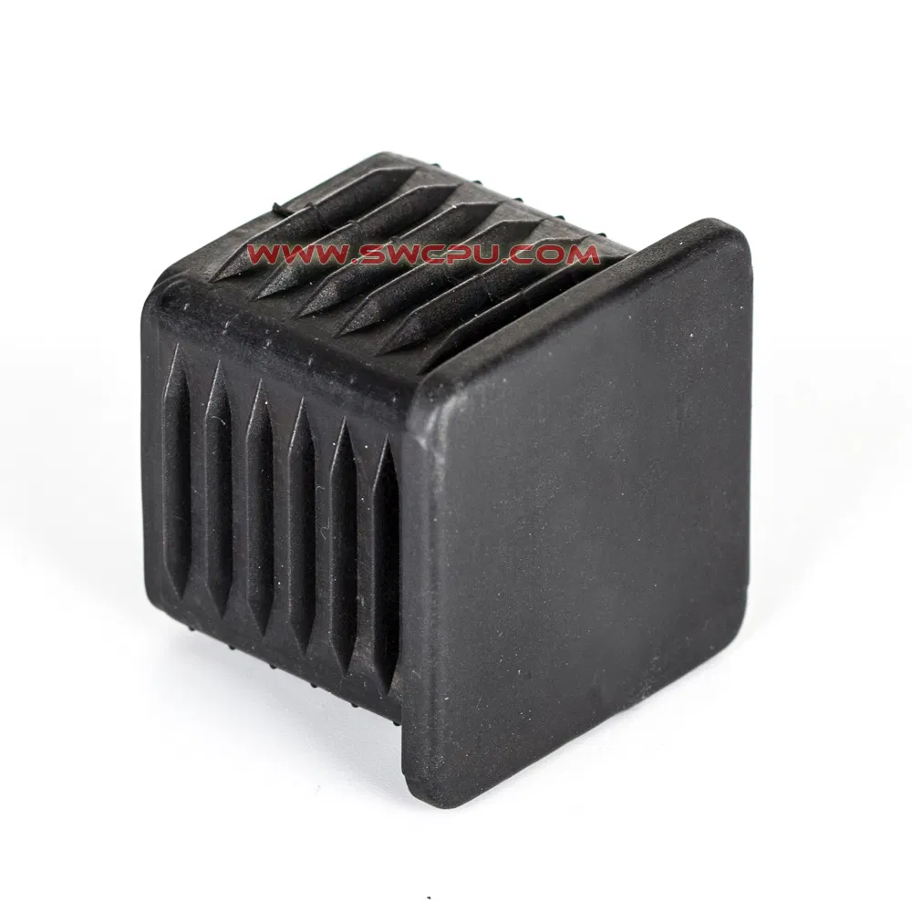 Customized Rectangular Shape Threaded Silicone Screw End Cap Rubber Hole Plugs for Sale