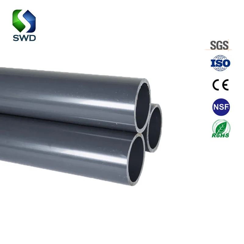 Salvador UPVC CPVC DIN JIS ANSI Pipes Pn10 Pn16 for Water Industry Supply