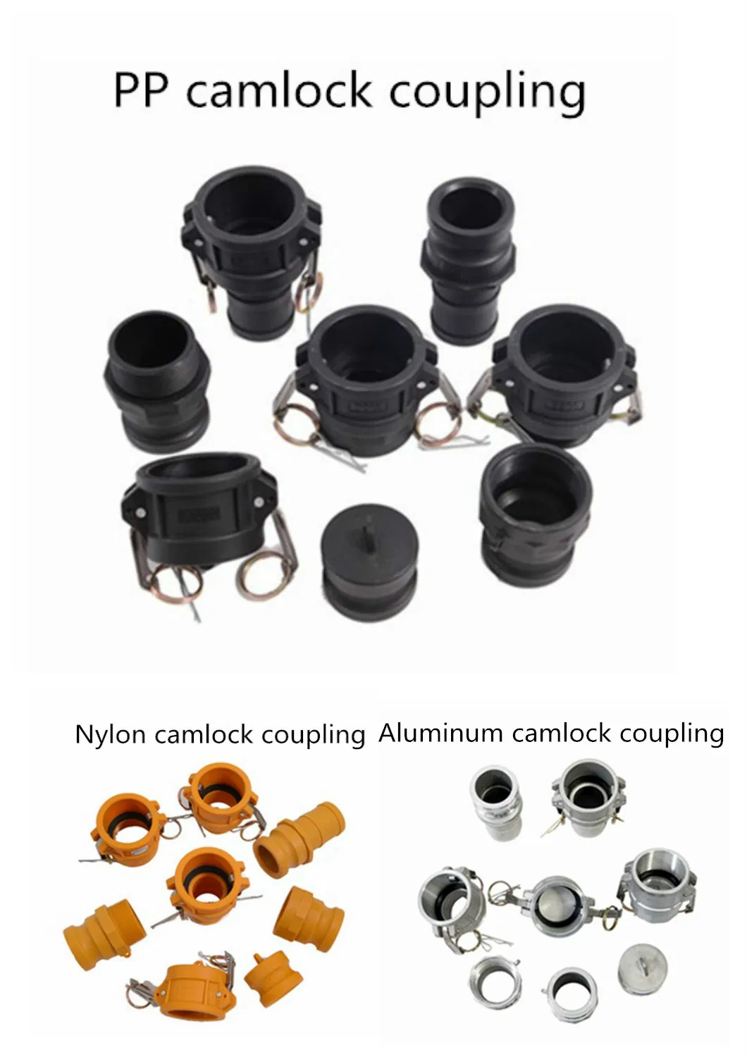 Stainless Steel/Aluminum/Brass/Aluminum/PP/Nylon Cam and Groove Fittings