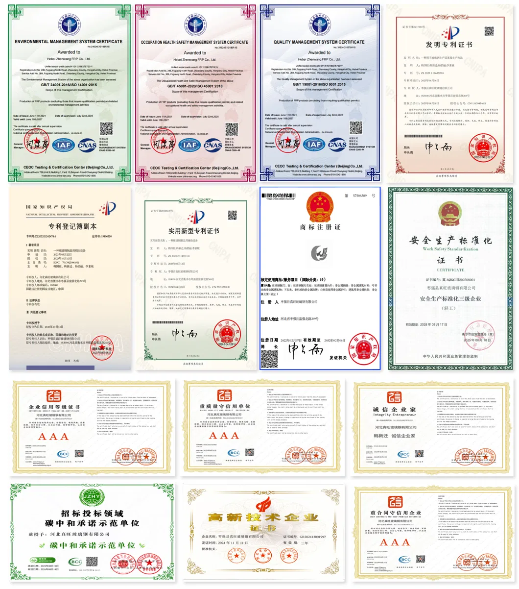 ISO 9001 Certified UV-Stabilized Maintenance-Free FRP Pipe / GRP Tube / Fiberglass Conduit