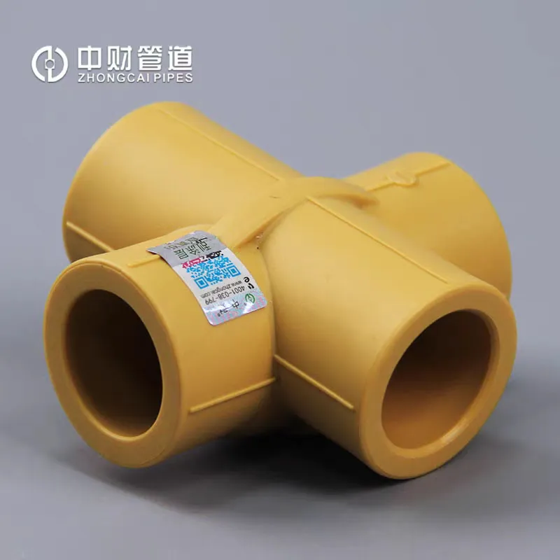 Zhongcai PPR Pipe Plumbing Tube Hot Cold HDPE PVC UPVC PPR PP Water Pipe Fittings Plastic Polyethyle