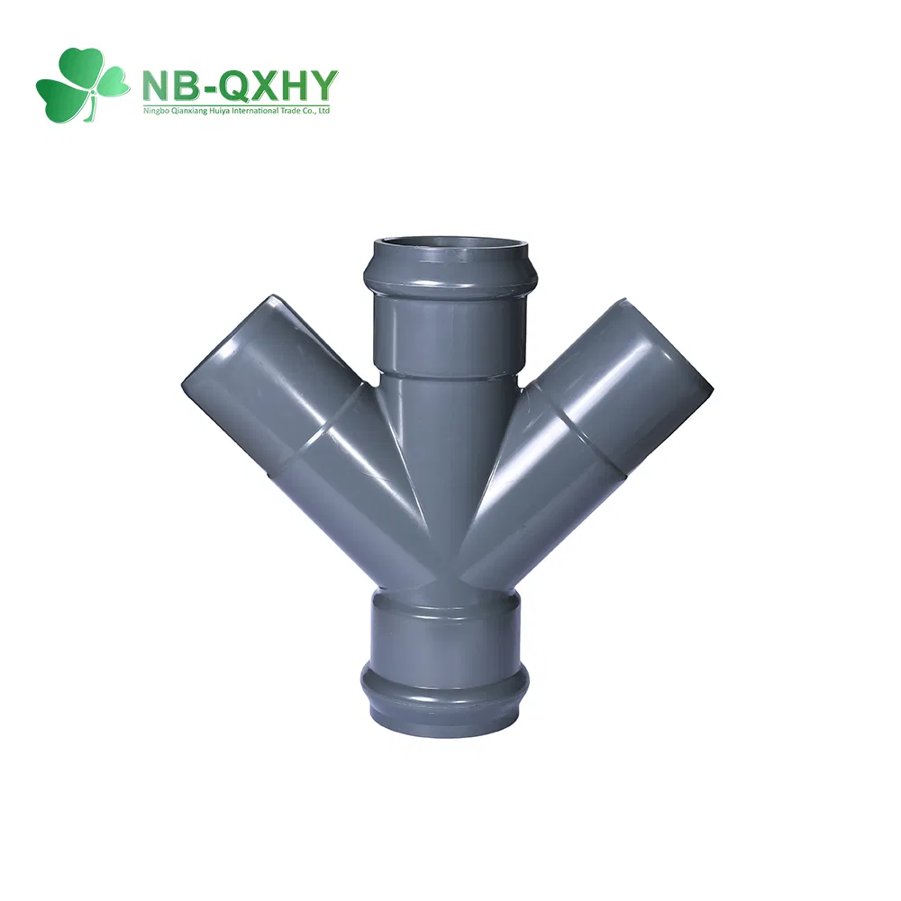 Different Size PVC Plumbing Fitting with Rubber 90 Elbow/Bend for Irrigation
