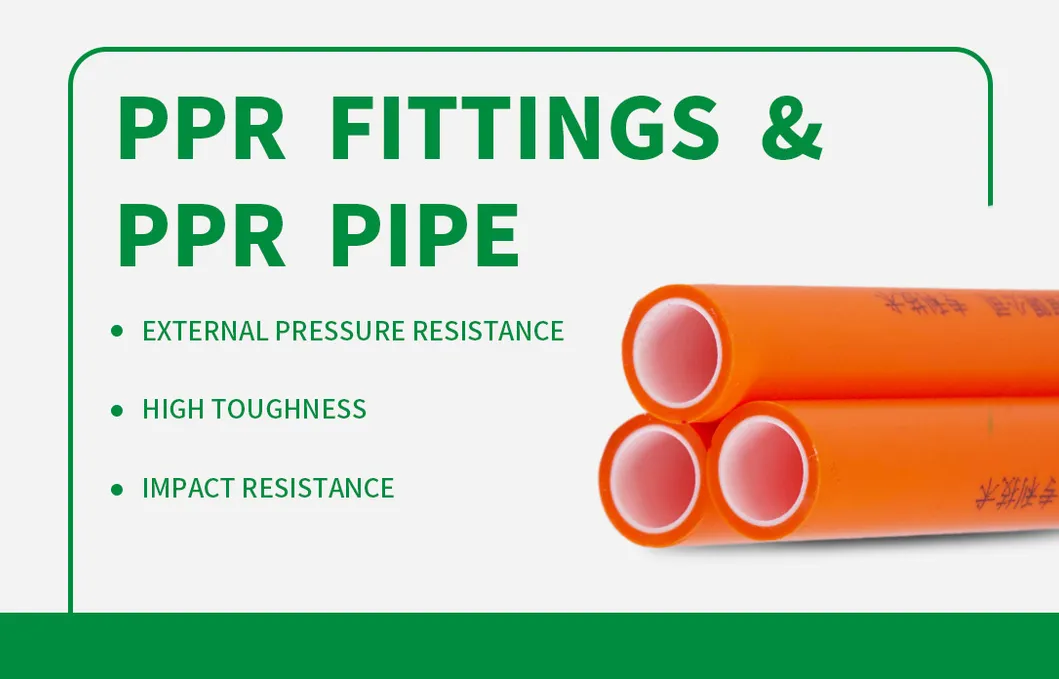 Wholesale PPR/PVC/PE/HDPE Plastic Piping Construction Household Plastic Hot and Cold Water Pipe Heating Pipe
