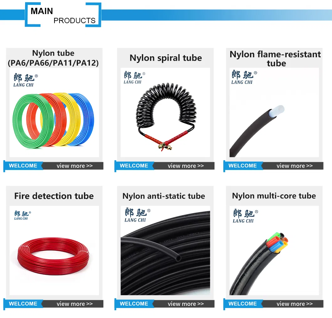 High Performance 10mm Nylon Tubing for Air Brake and Fuel Line Nylon Hose