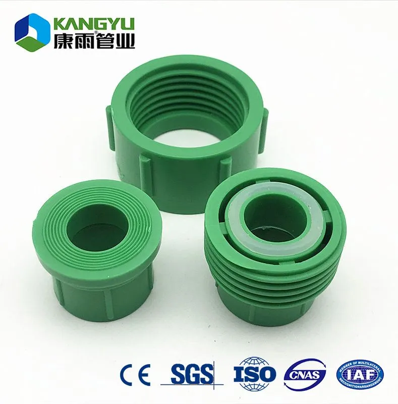 Kangyu High Quality Plastic Internal Thread PPR Union and Pph Pipe Fitting Series