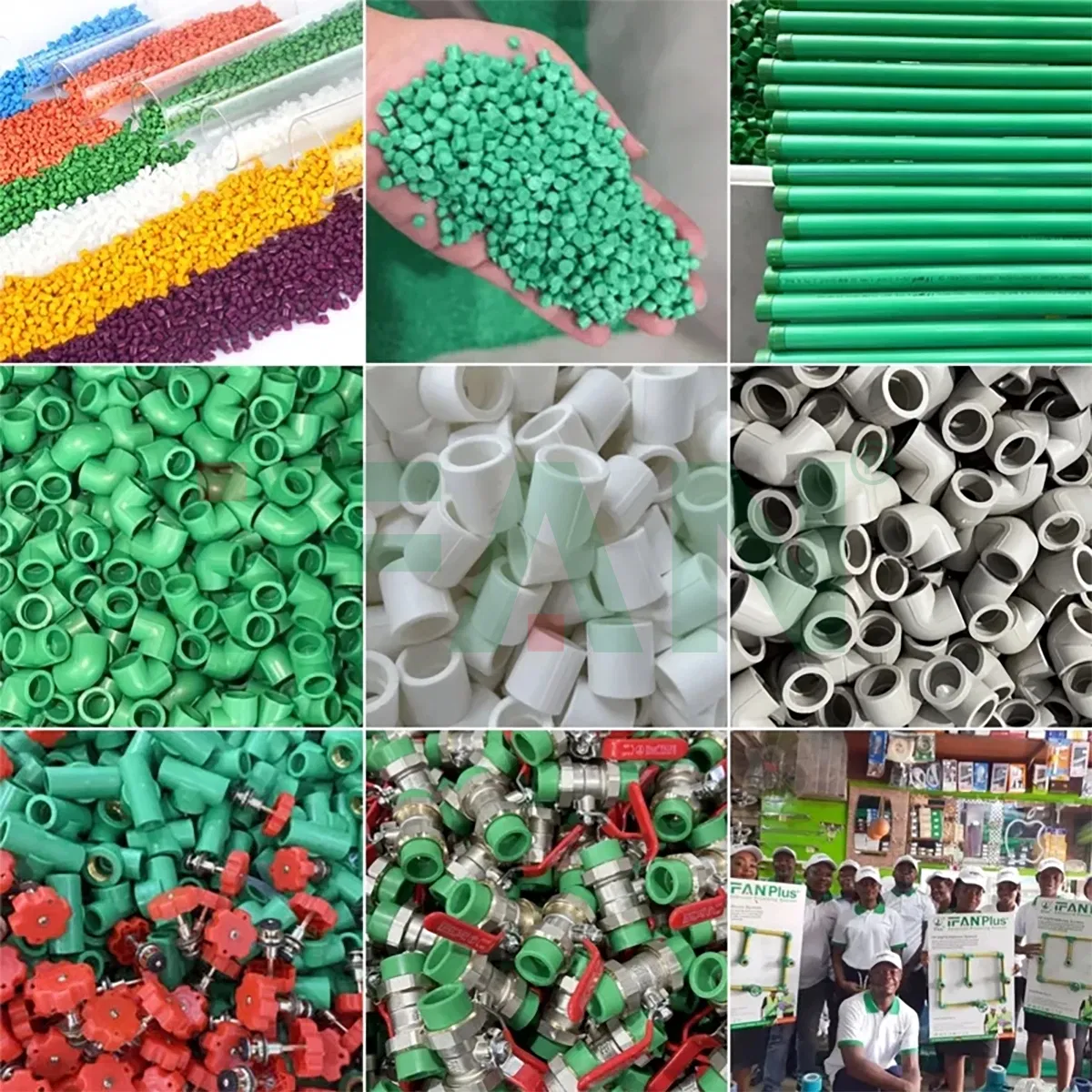 Ifan OEM Color Size PPR Fittings Plumbing Materials Water Pipe Plastic PPR Pipe Fittings