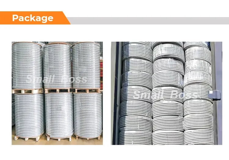Flexible PVC Corrugated Pipe for Electrical Cable Protection / Drainage