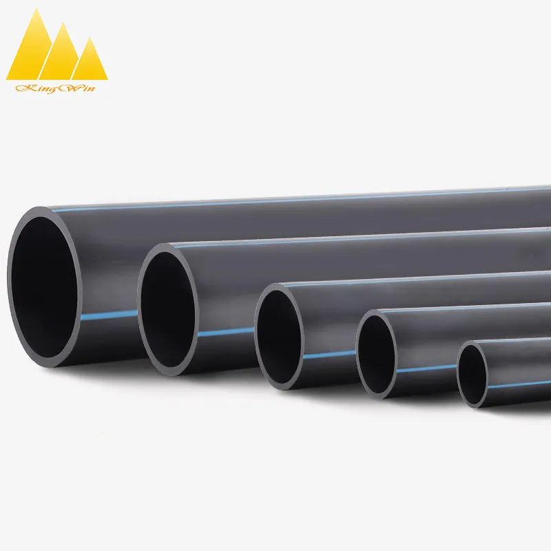 Black High Density Polyethylene HDPE Pipe Water Tubing of Plumbing Materials
