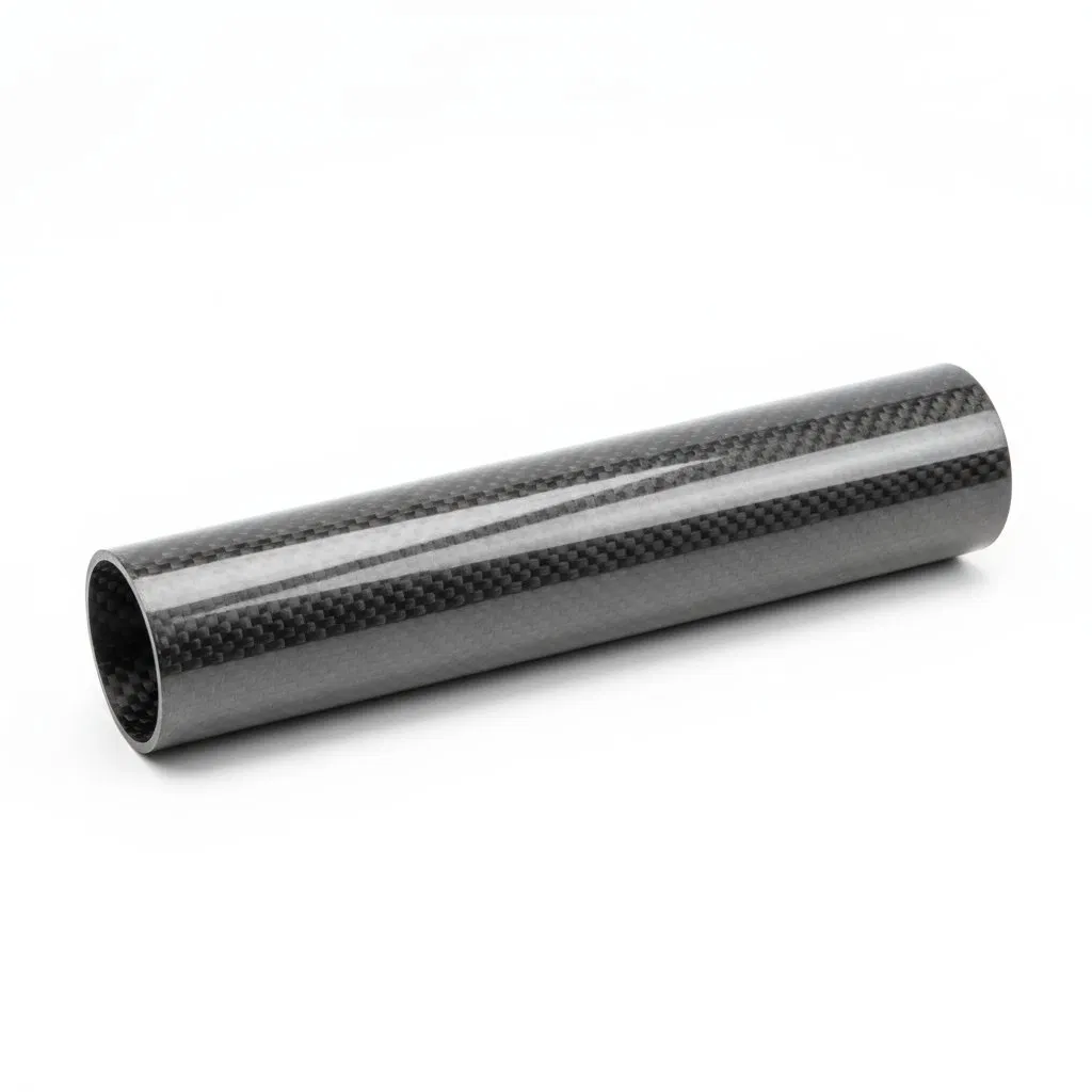 Plain Glossy T800 Large Diameter Carbon Fiber Tube 1inch for Robotics Use