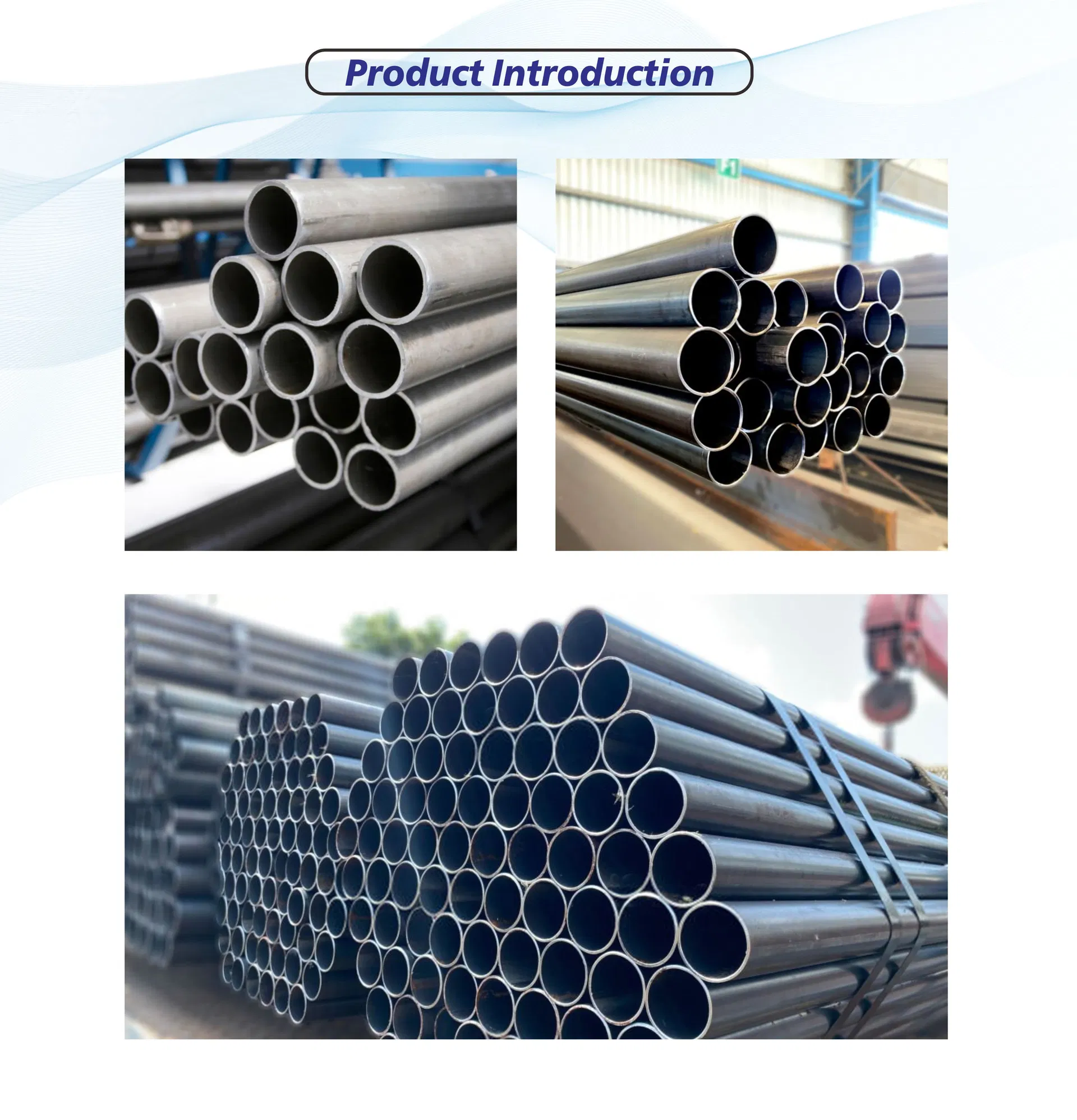 High-Quality Carbon Steel Pipe Welded A53 A106 36mm ERW Spiral Steel Tube SSAW Carbon Welded Pipe