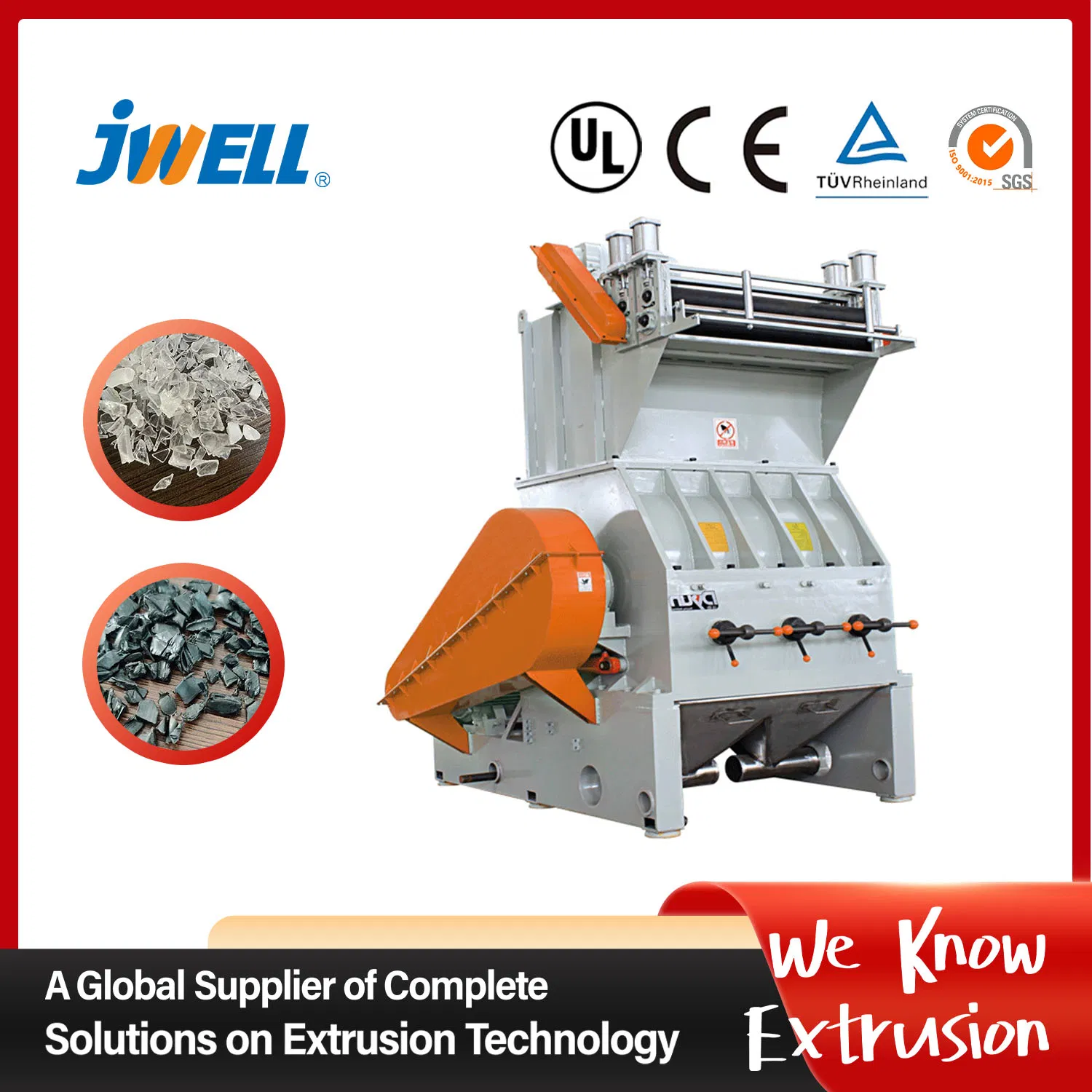 Jwell Crusher for PP/PE/PVC Pipes/