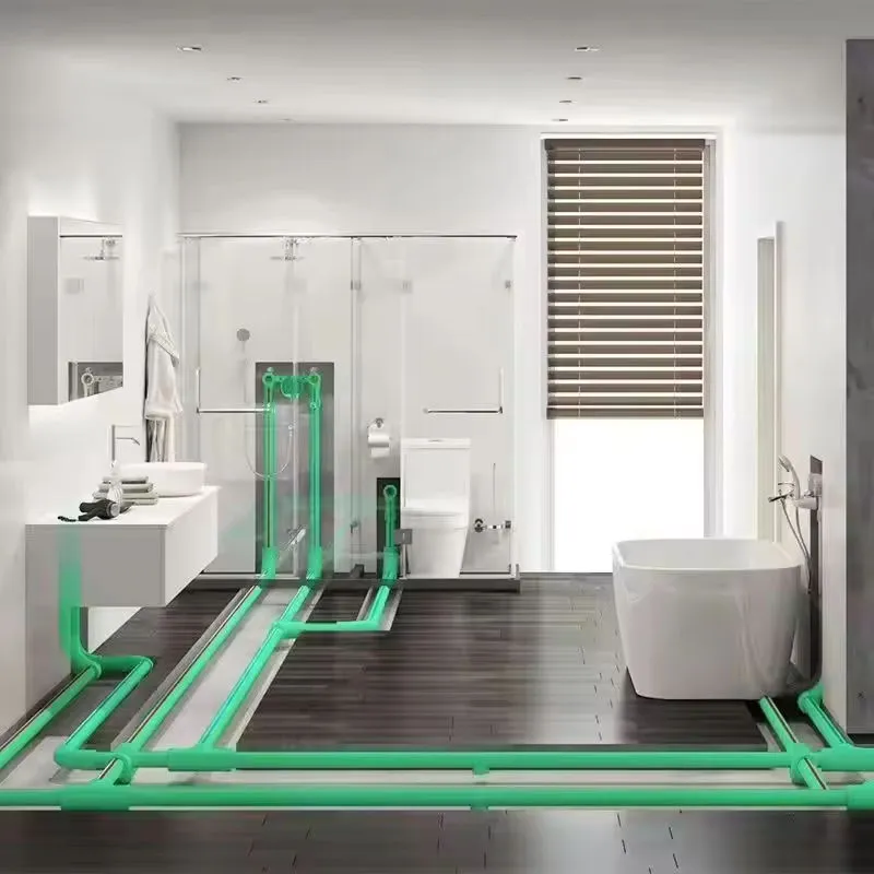 Ifan Factory All Types DIN Standard Pn25 Green and White Plastic Brass Insert Pipe Fittings PPR Fitt