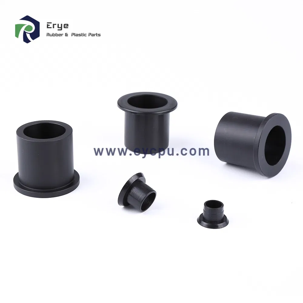 Customized Polished Surface Plastic Bushing Wear Resistant Nylon Flange Bearing Bushing Plastic Pipe