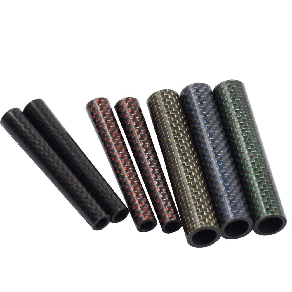 Custom Made Roll Wrapped Matte and Glossy Twill Plain Weave or Braided Carbon Fiber Tubes