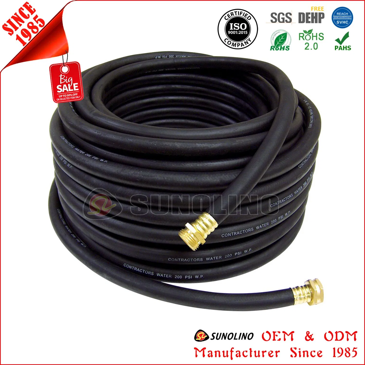 Transparent Industrial Grade or Food Grade Fiber Braid PVC Water Pipe