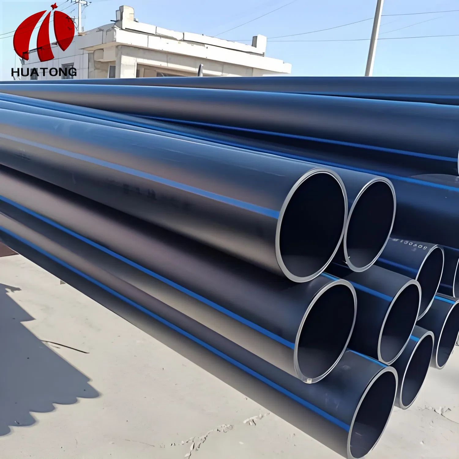 Factory Supply PE Drip Irrigation Pipe Grouting Water Drainage Polyethylene Plastic Pipe