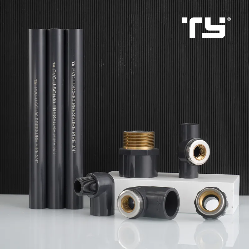 ASTM Sch80 CPVC / PVC Plastic Cap High Pressure Pipe for Hot and Cold Water Offer OEM (tee elbow ada