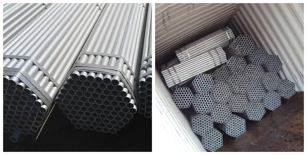 Tubing Welded Galvanized Pipe Carbon Welded Electric Resistance High-Frequency Supplier Round ERW Gi Steel Tube