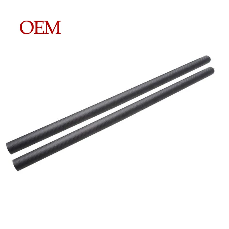 Carbon Fiber Roller Tube 3mm Thickness Custom Carbon Fiber Braided Tube