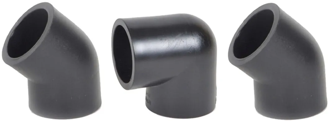 High Quality Water Supply SDR11 DIN Standard Plastic Plumbing Pipe Fitting HDPE Pipe End Cap and Fittings PE Socket Fusion Pipe Fitting