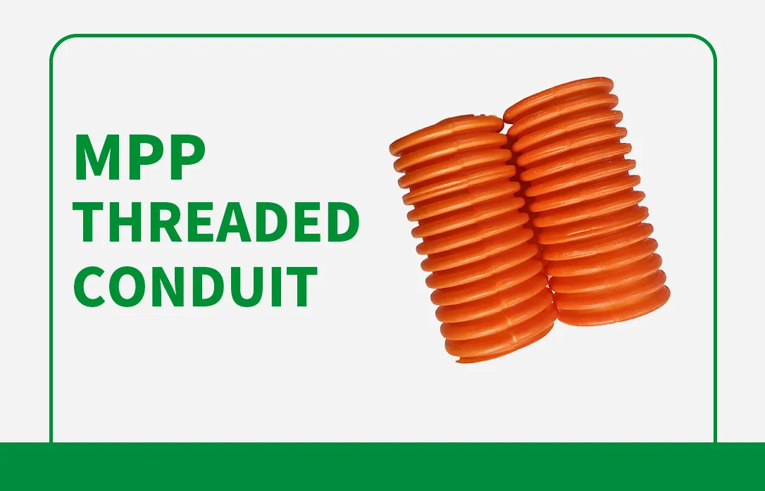 Flame Retardant Mpp Electrical Conduit Pipe Plastic Corrugated Pipe for Underground Power Cable System