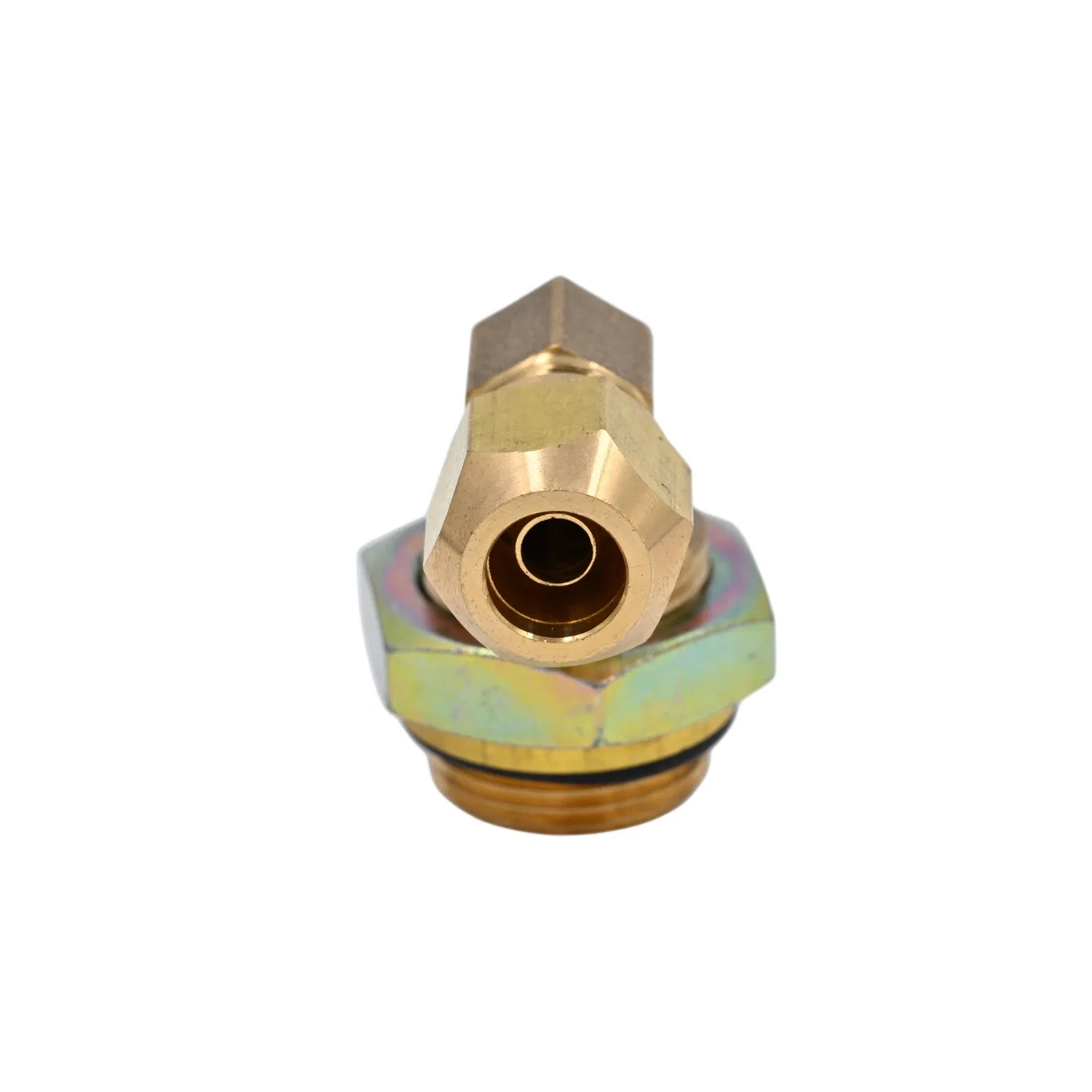 Metal Joint 3/8-M22 Metric Threads Nylon Pipe Air Suspension Fitting