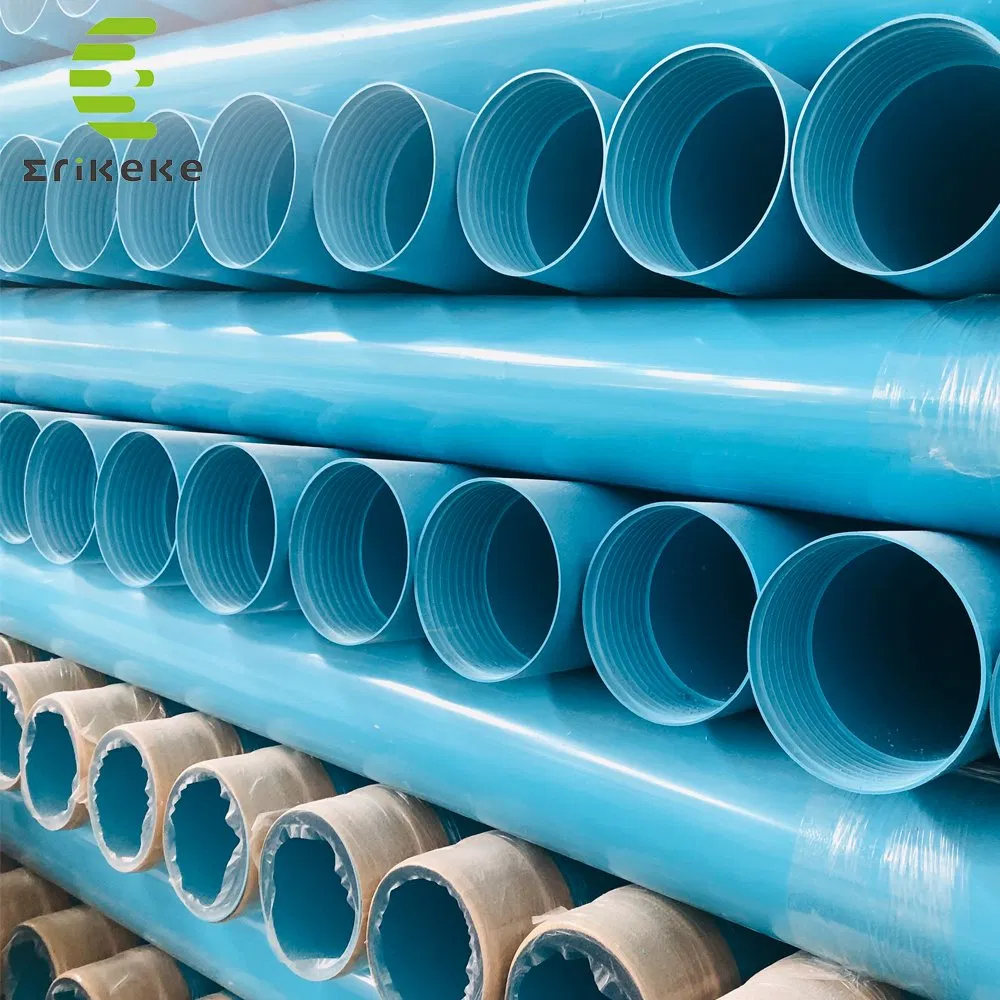 Customized Size High Quality Plastic Slotted UPVC Pipe PVC Water Well Casing Pipe Drink Water Food G
