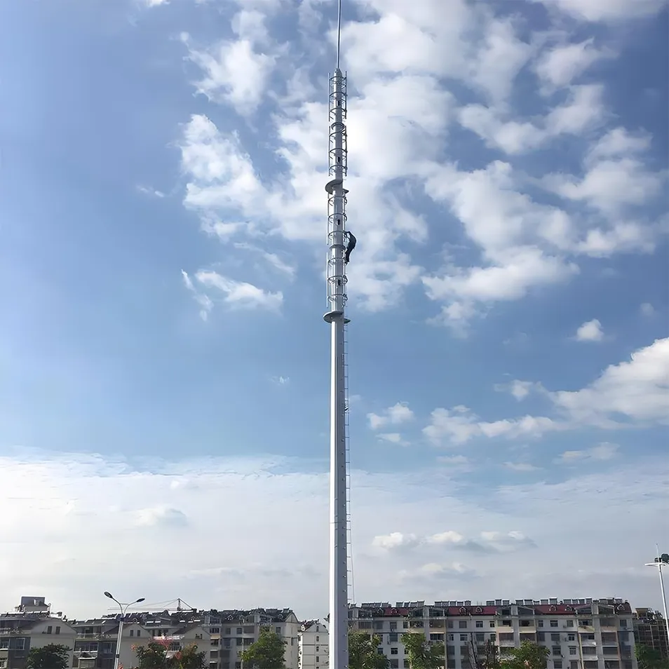 Hot DIP Galvanizing Diamond Xinyuan Weather-Resistant Communication Single Tube Tower
