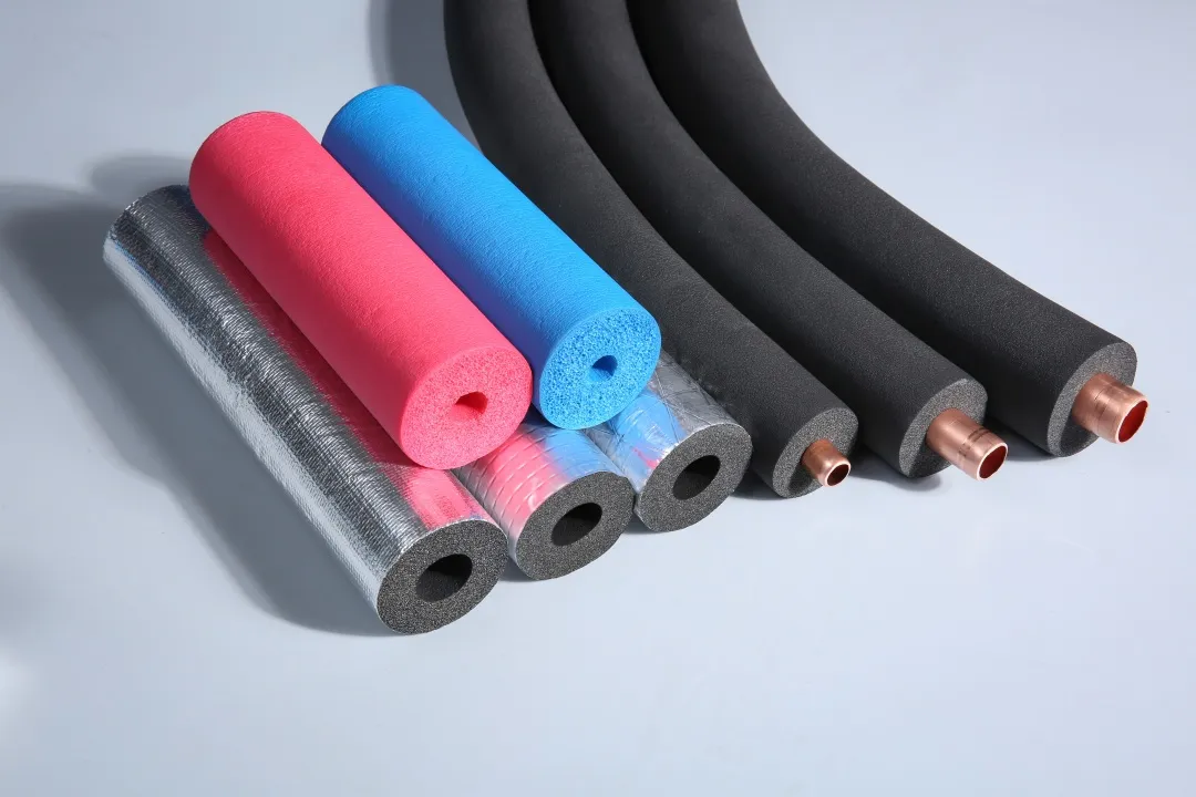 Rubber Foam Insulation Tube 30mm-80mm Flexible Pipe Cover for Air Conditioning and Ventilation Ducts