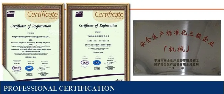 Lutong Factory Carbon Steel High Quality Hydraulic Pipe Fittings