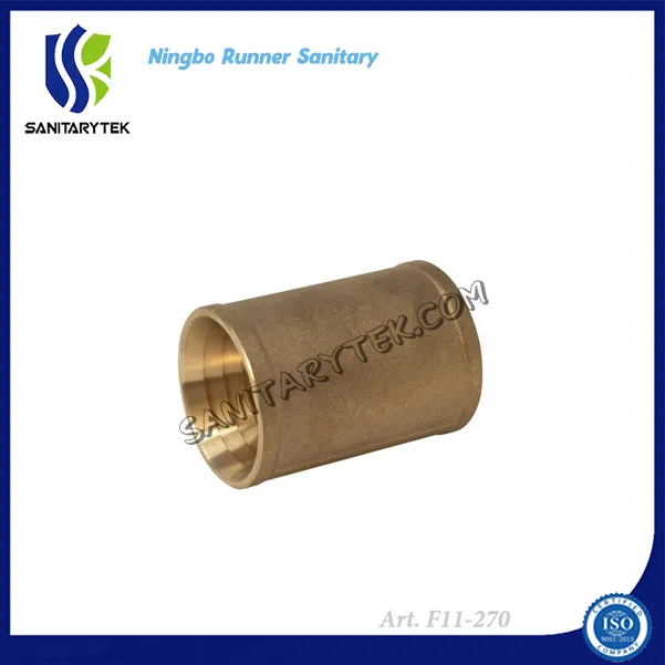 Brass Fitting for Pressure PE Pipe Straight Coupling