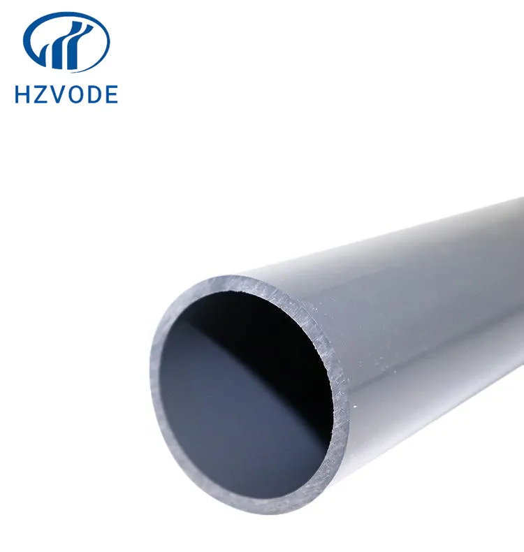 Industrial Pipes with PVC Material Sch80 Standard in Grey Color for Water Treatment