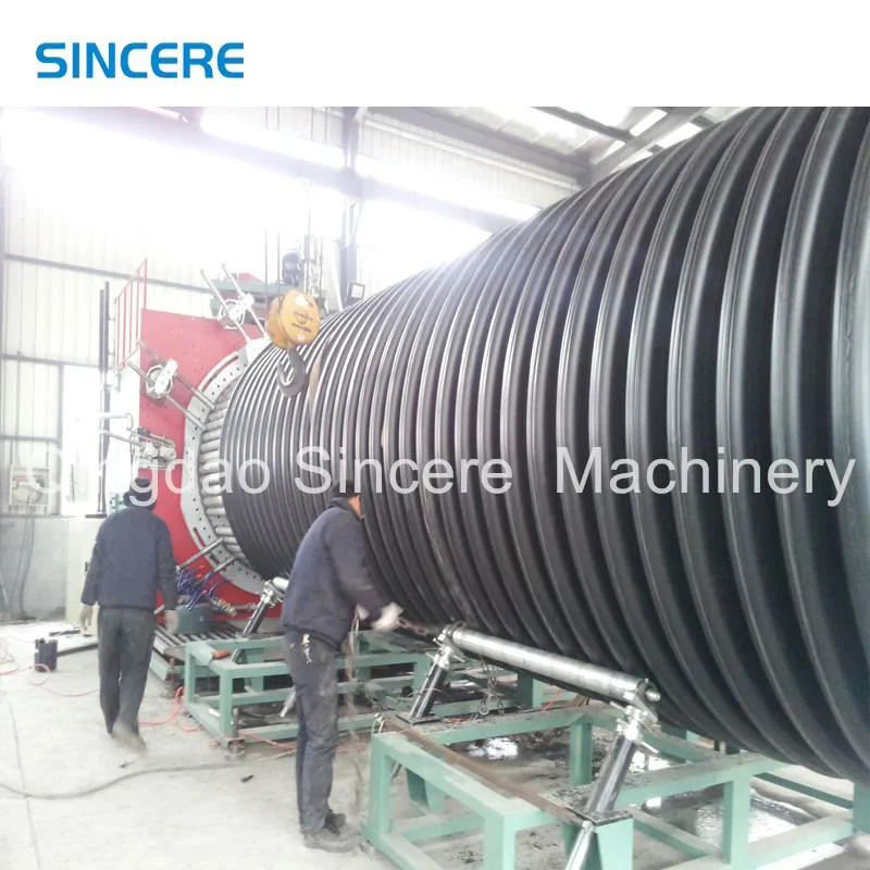 HDPE Inner Rib Enhanced Corrugated Pipe Production Line, Double-Walled Spiral Machine