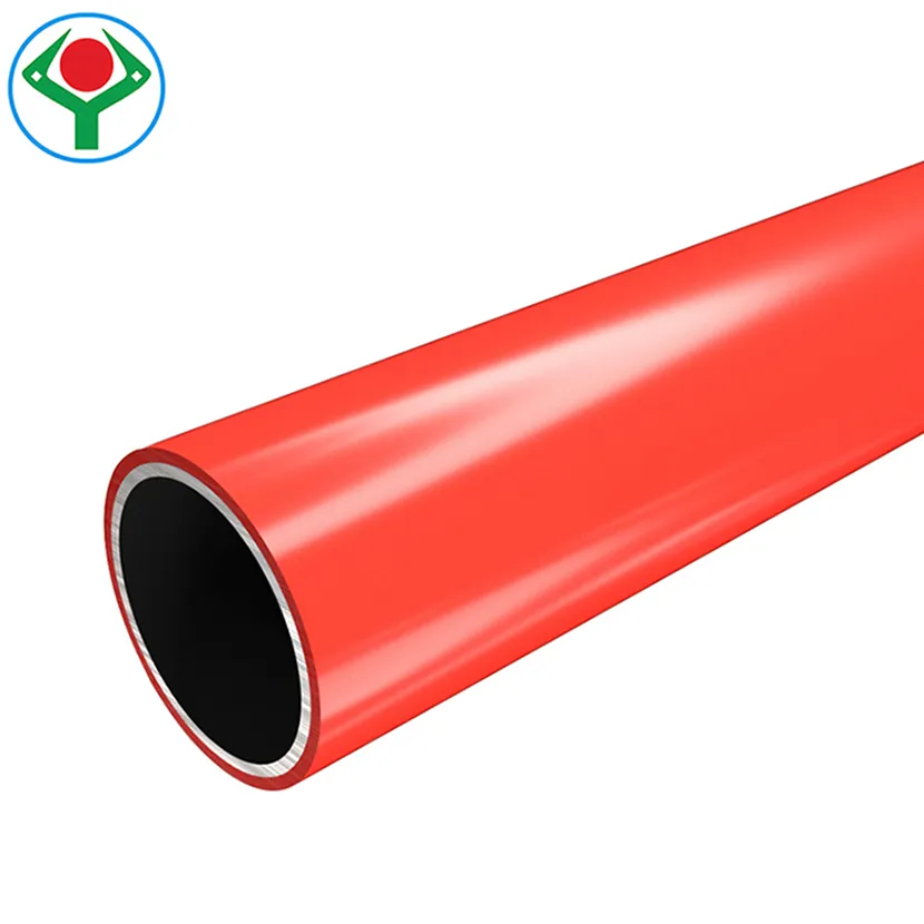 Industrial ESD Pipe Plastic Coated ABS PVC PE Coated Pipe Steel Pipe Od 28mm for Storage Rack Indust