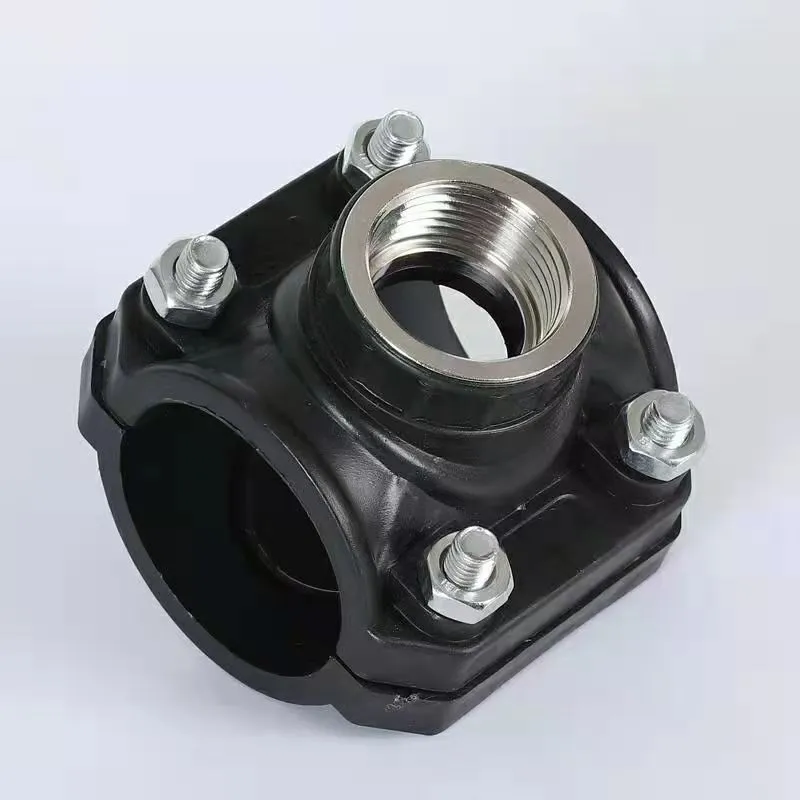 PP Compression Pn10 Bar Plastic Quick Fitting Clamp Saddle for HDPE PVC Pipe