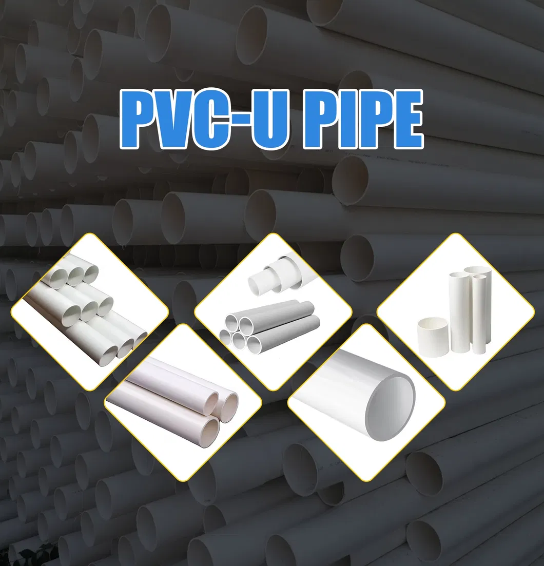 Food-Grade Polyvinyl Chloride Water Supply Pipe DN50 Drinking Water Pipeline Sanitary-Grade Transmission Pipe in Stock