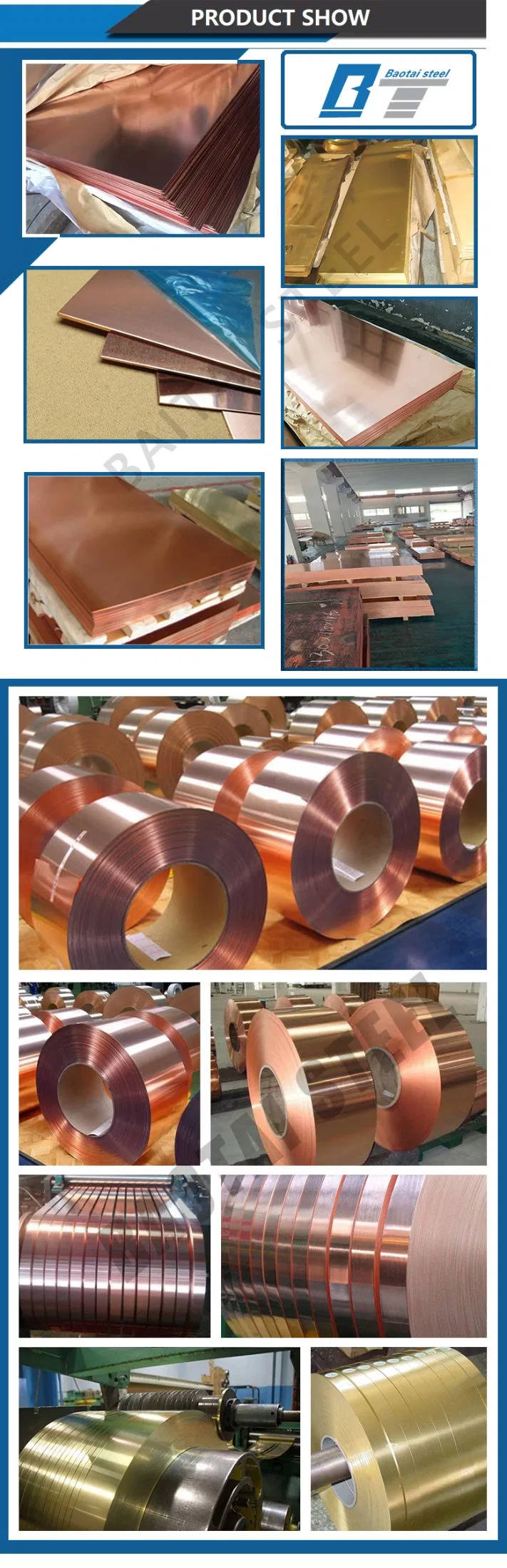 Customized 0.3mm to 3mm 4mm 99.9% Pure C11000 C10200 C17200 Copper Plate ASTM JIS En Red Cooper Sheet