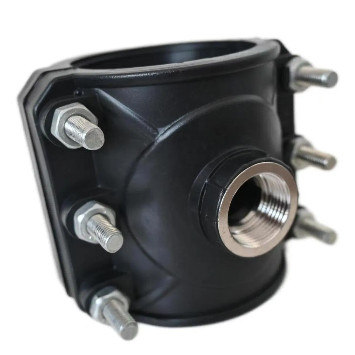 PP Compression Pn10 Bar Plastic Quick Fitting Clamp Saddle for HDPE PVC Pipe