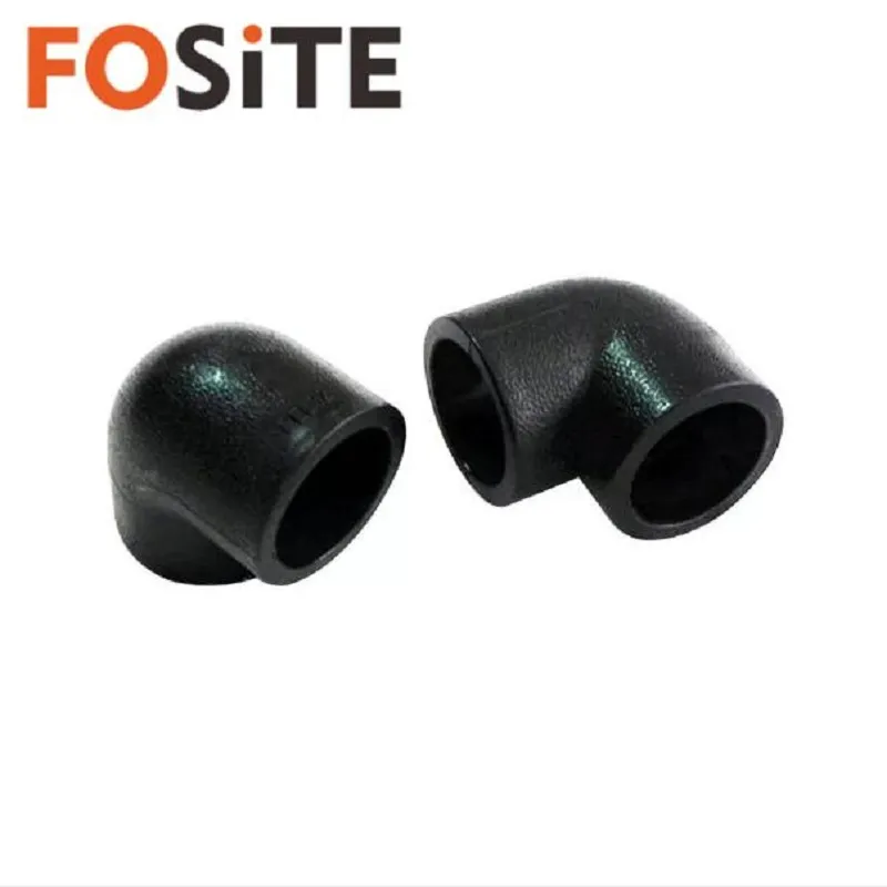 Fosite Factory Wholesale HDPE 90 Degree Elbow Bend Fittings PE Pipe Fitting