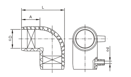 Electrofusion Fittings 25-630mm Elbow 90 Degree PE Pipe Fittings