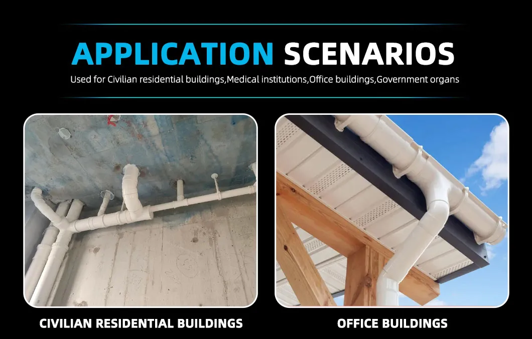 Impact Resistance Service Life PVC Black High Pressure Water Supply Pipe