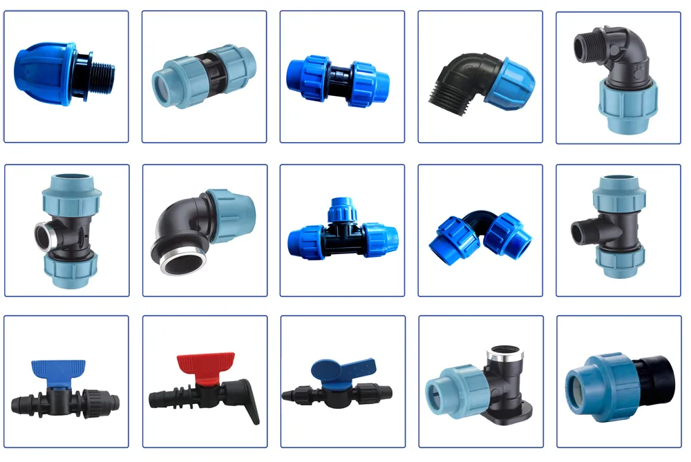 Plastic Polypropylene Compressiondn18 18mm PP Pipe Fittings Coupling PE Pipe Female Furniture Tank Union Connectors