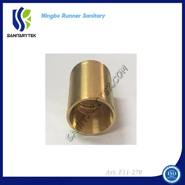 Brass Fitting for Pressure PE Pipe Straight Coupling
