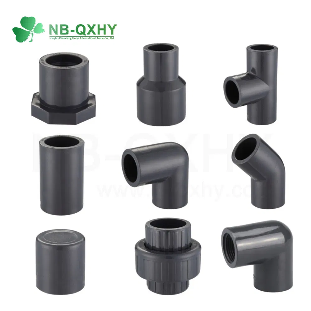 High Pressure PPR Plastic ANSI Sch80 Pn16 Male Female Thread Union Coupling Tee Cap Connector D
