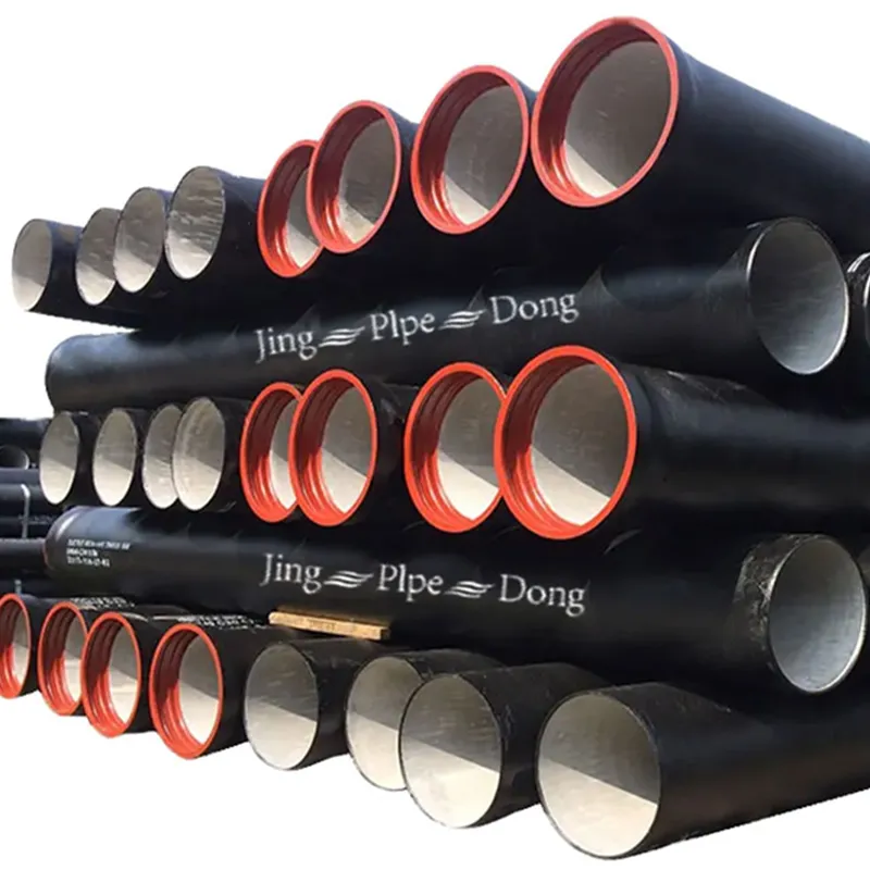 Ductile Cast Iron Water Pipe Weight Per Meter ISO2531 300mm 800mm Black Ductile Iron Pipe