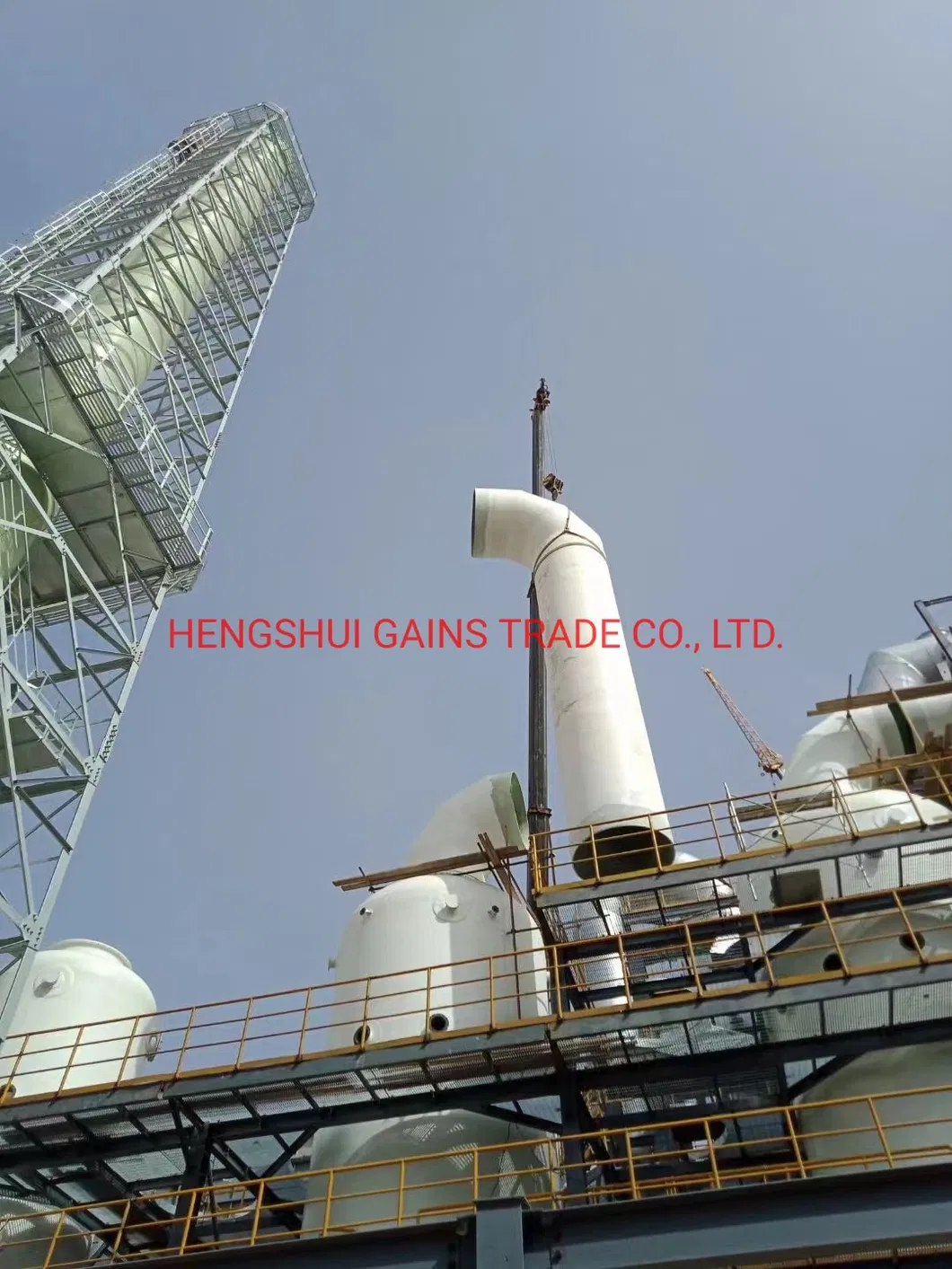 GRP FRP Desulfurization Pipes Fgd Tubes for Coal-Fired Power Plant